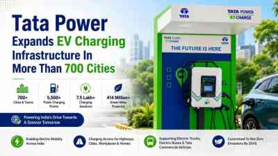 Tata Power Expands EV Charging Infrastructure In More Than 700 Cities